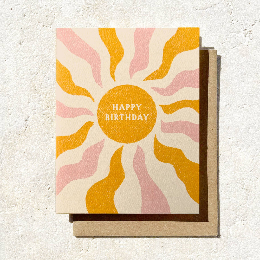 Happy Birthday - Boho Sun Birthday Card