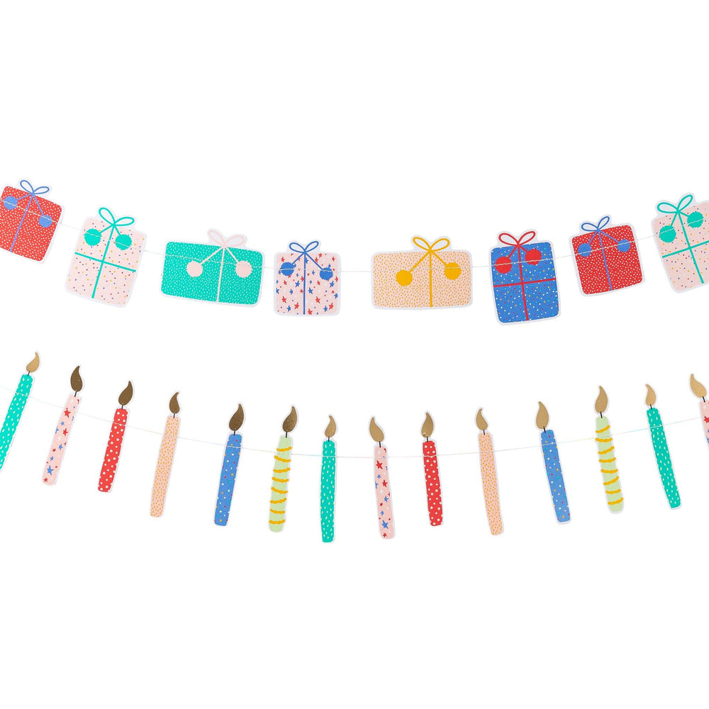 Oui Party Birthday Mini Banner Set