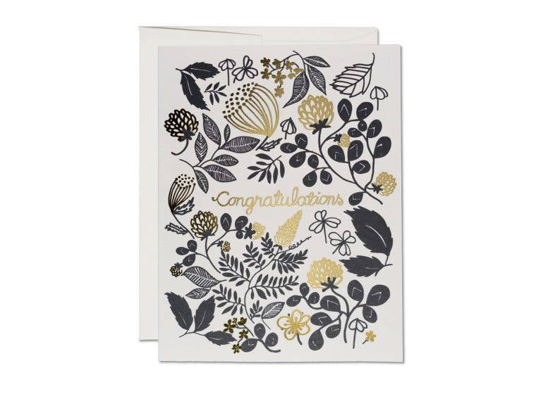 Clover Gold congratulations greeting card