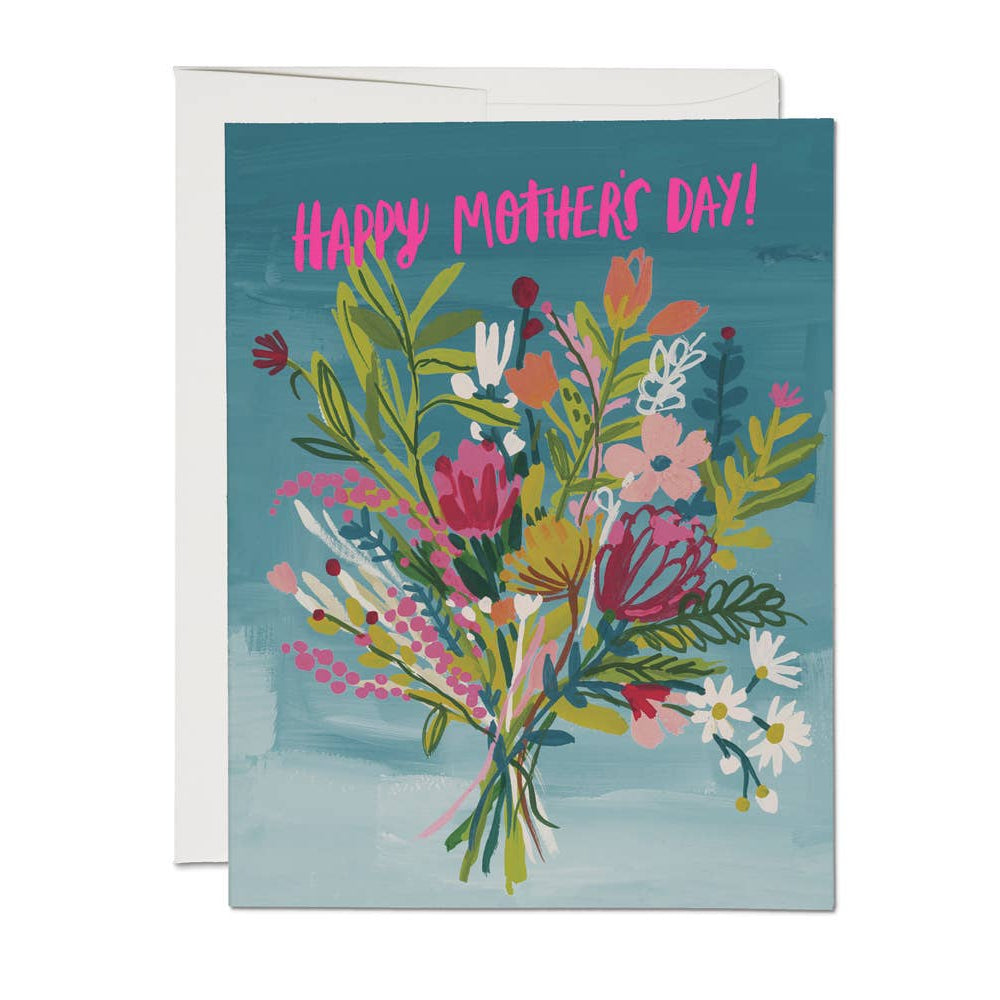 Neon Pink Mother Mother's Day greeting card