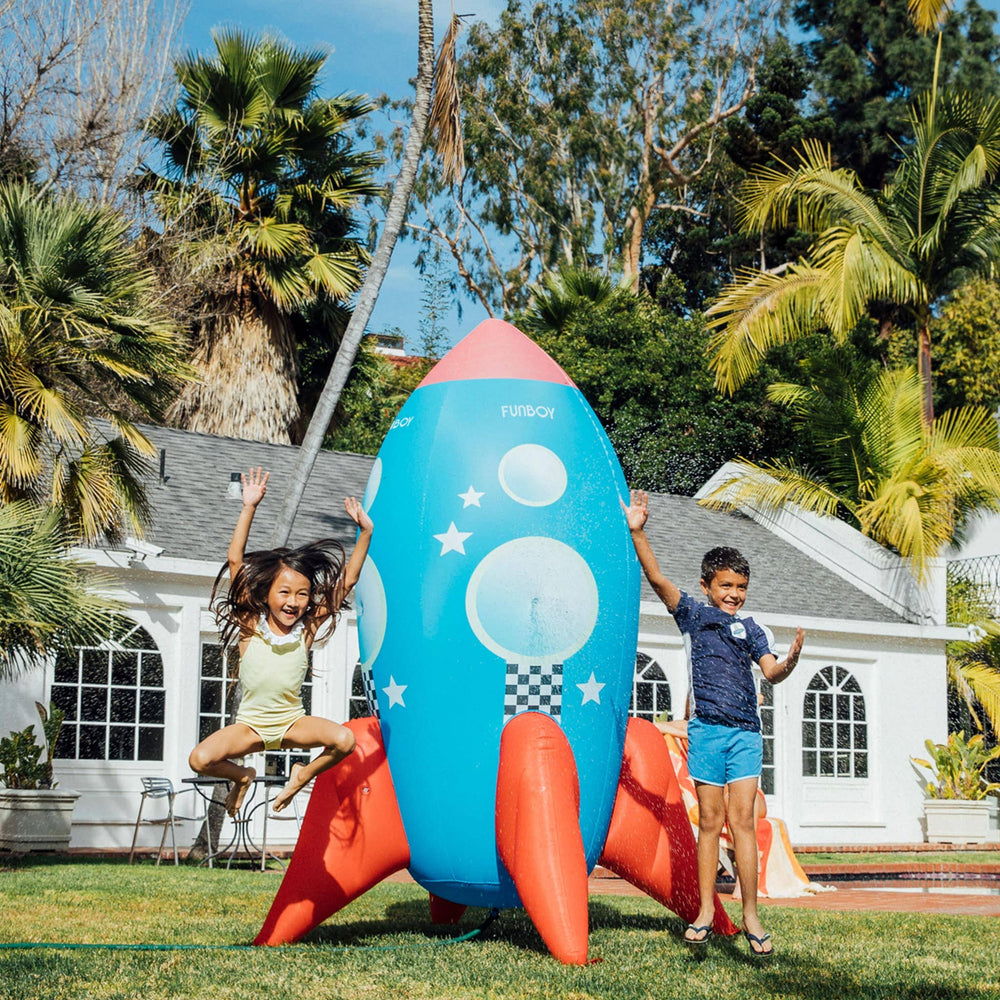 Inflatable Backyard Rocketship Sprinkler