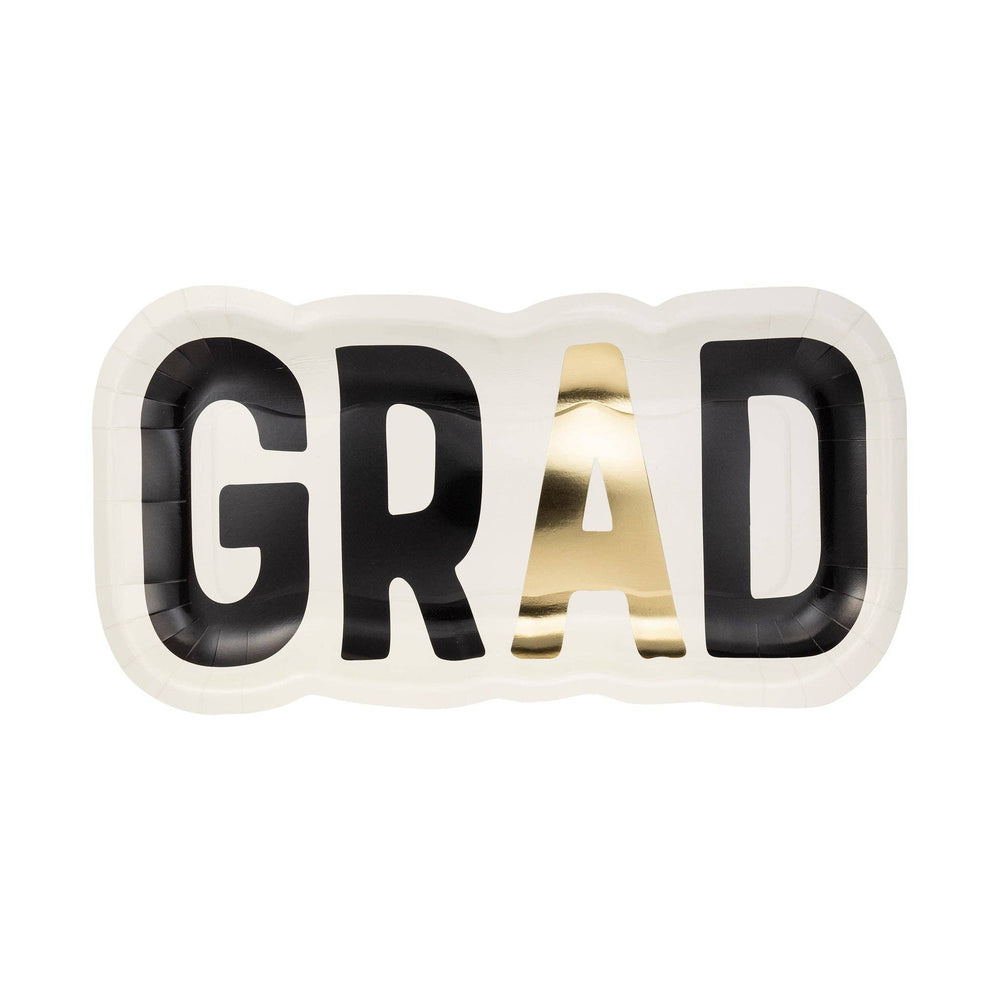 GRAD Shaped Paper Plate