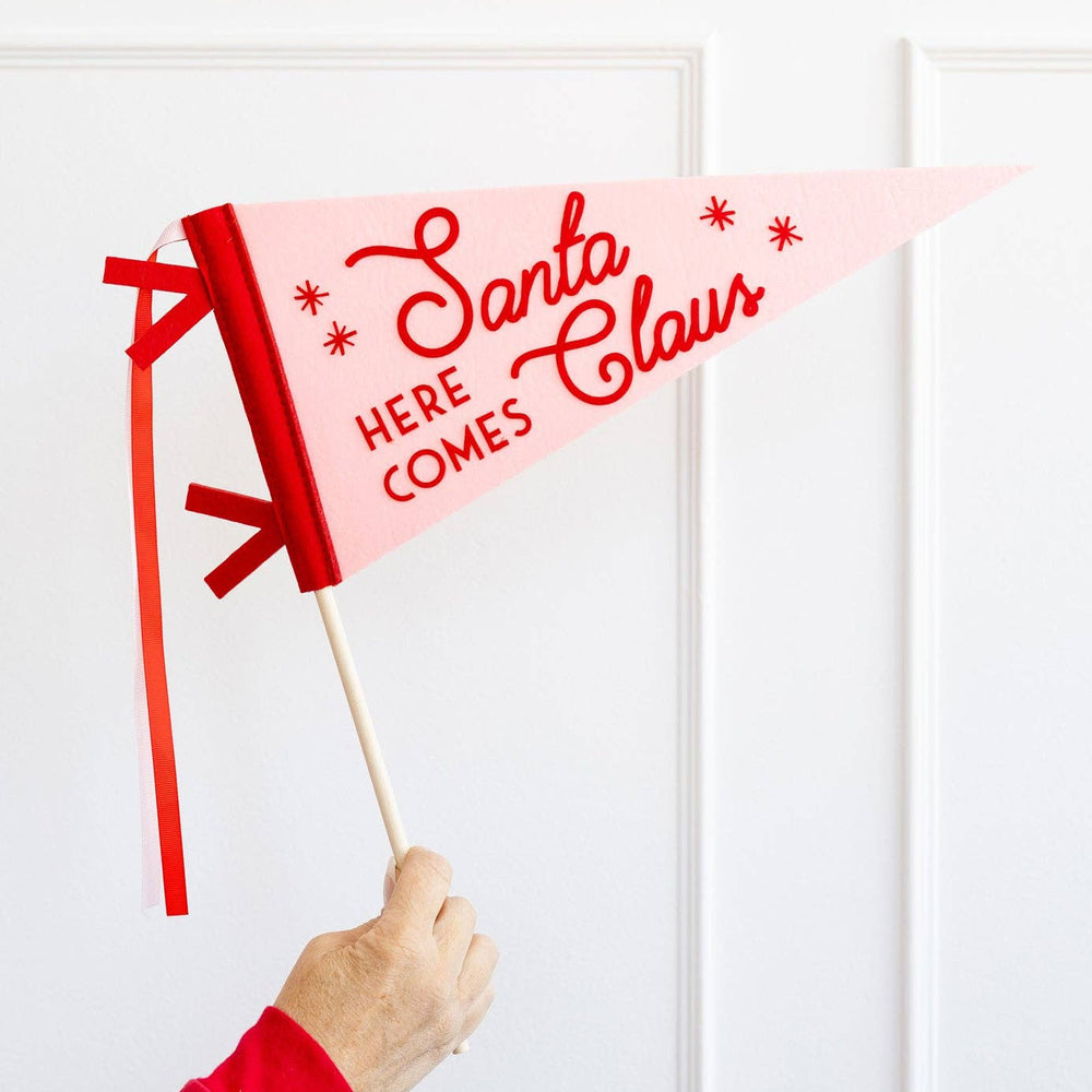 Whimsy Santa Felt Pennant Banner