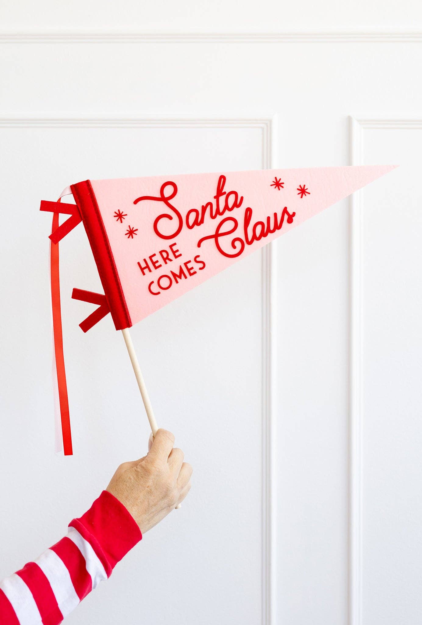 Whimsy Santa Felt Pennant Banner