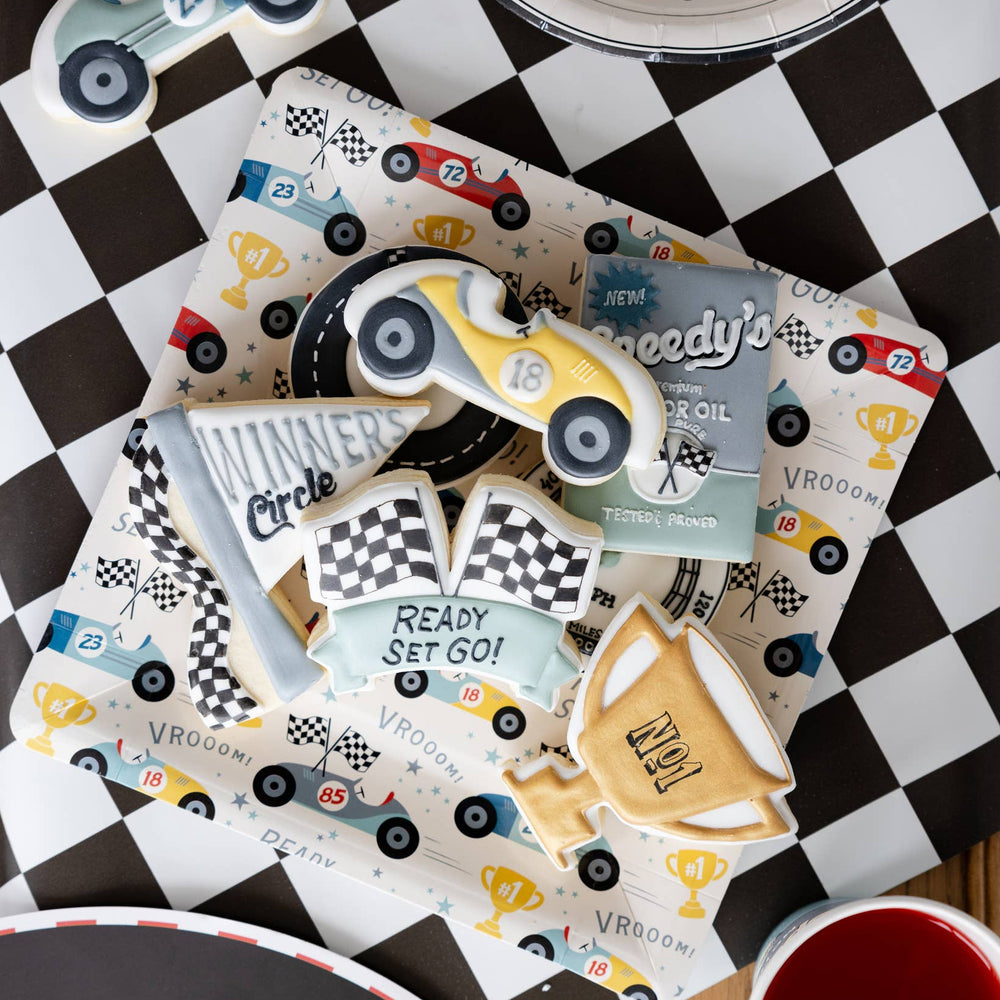 
                      
                        Miles per Hour - Checkered Flag Table Runner
                      
                    