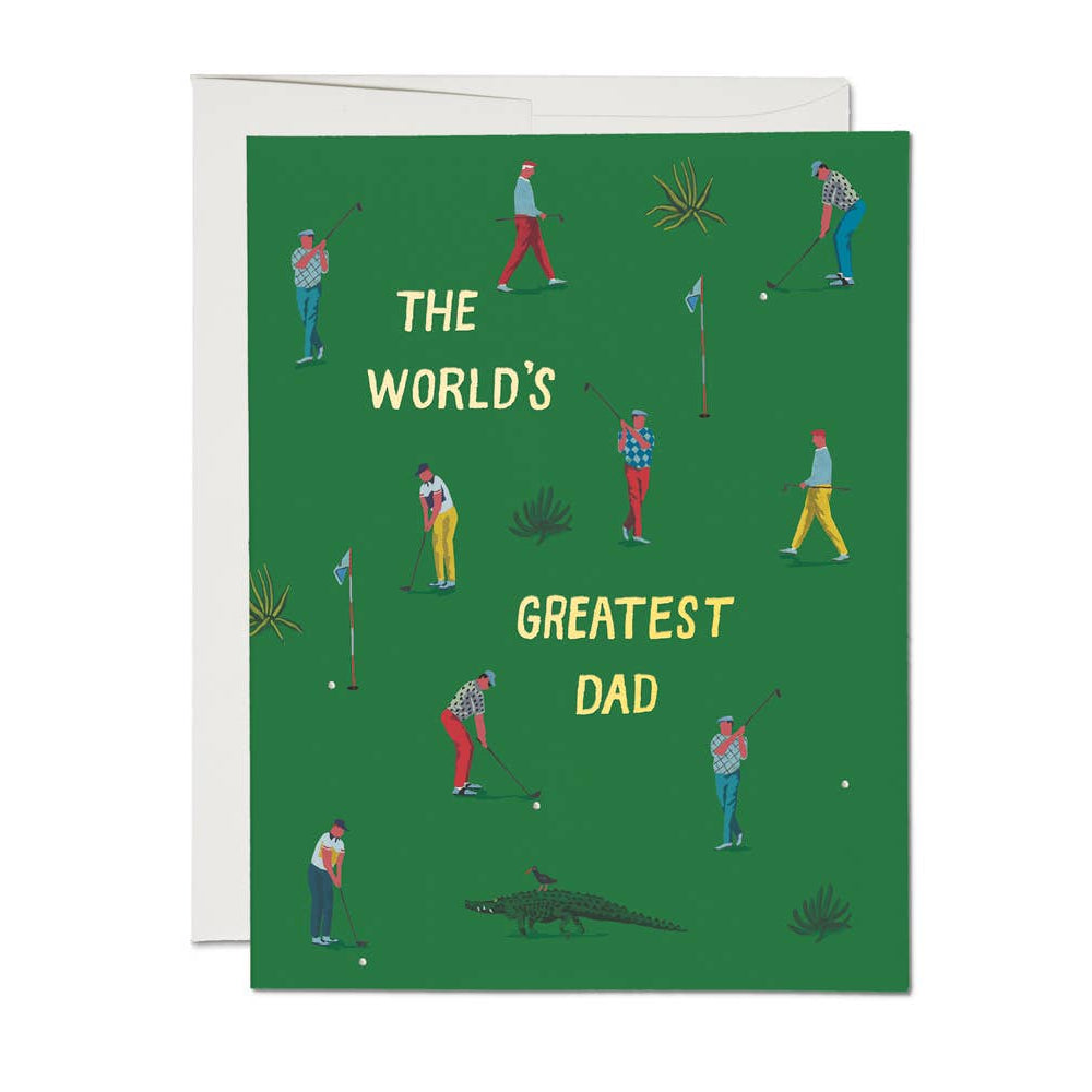 Golf Dad Father's Day greeting card