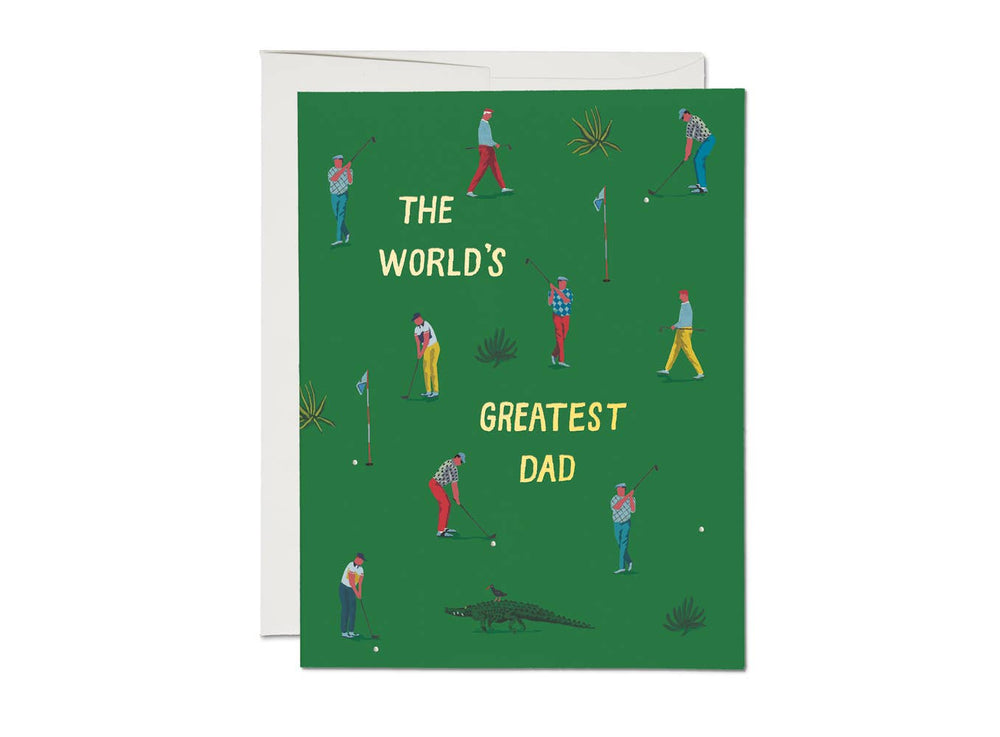 Golf Dad Father's Day greeting card