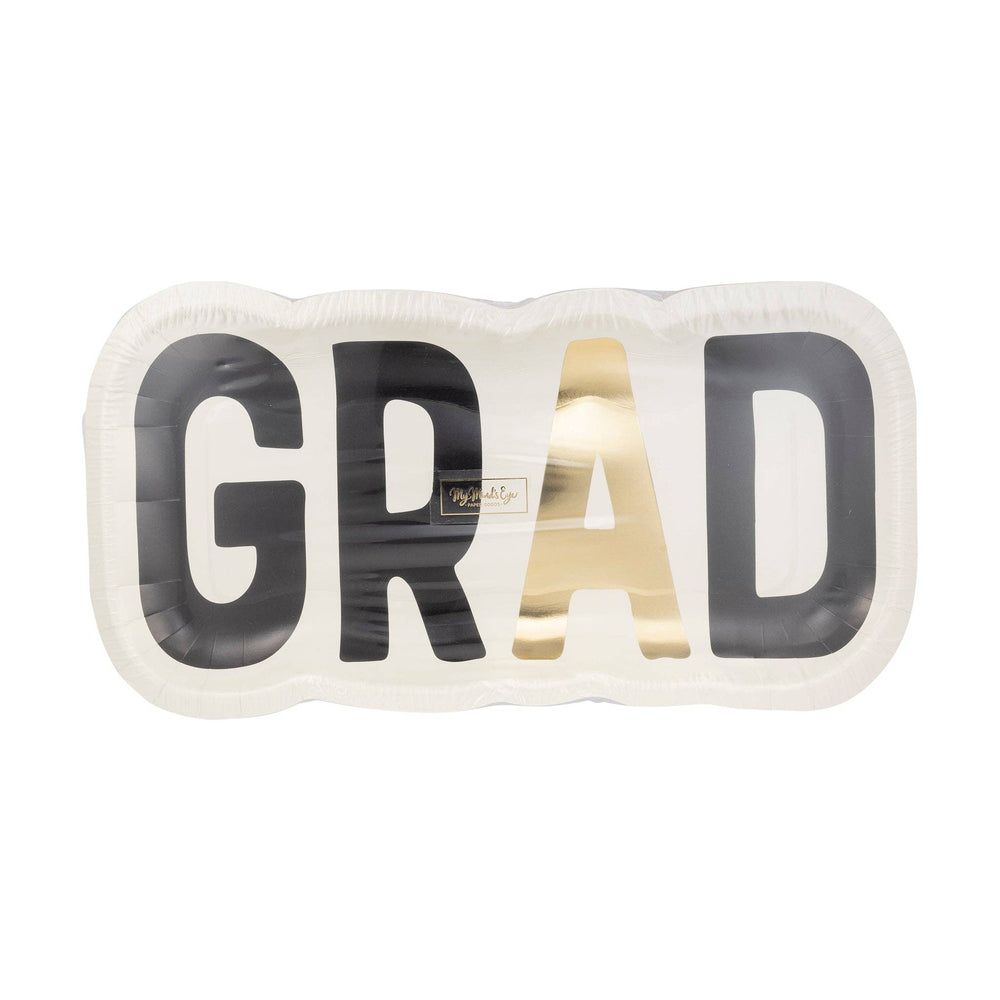 GRAD Shaped Paper Plate