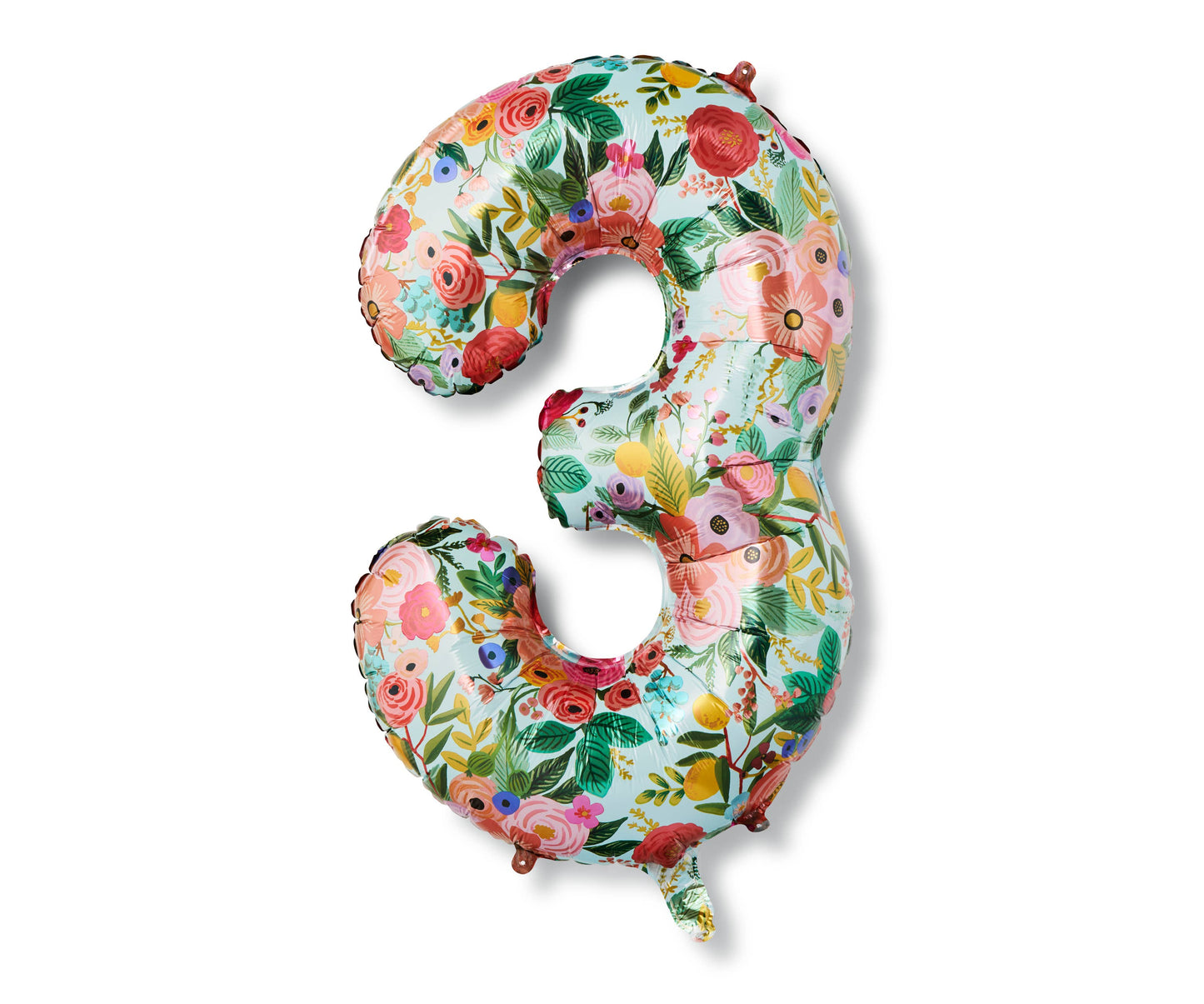 Garden Party Numbered Foil Balloon: 3