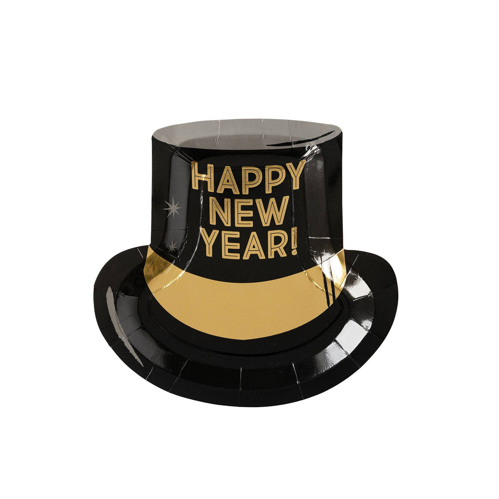 Happy New Year Hat Shaped Disposable Paper Plate