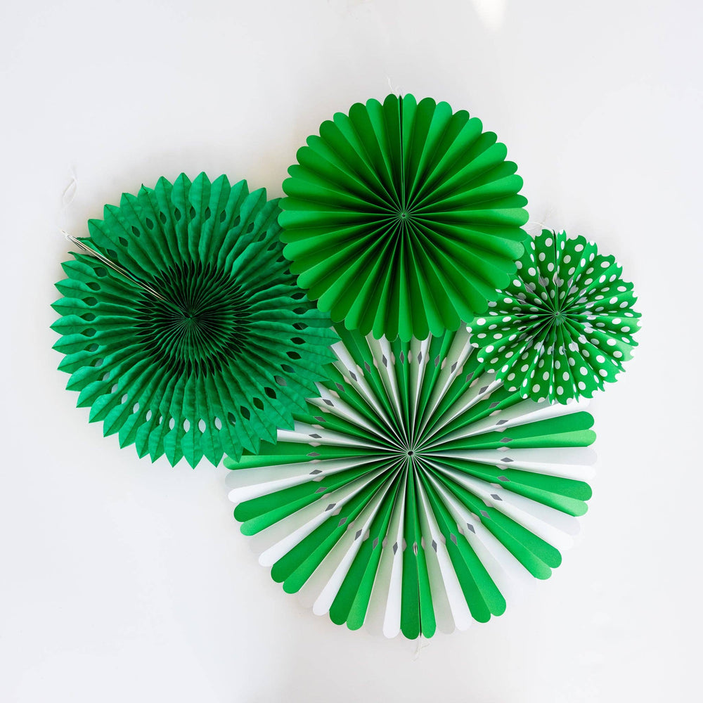 
                      
                        PLFN05 - Green and White Party Fan Set
                      
                    