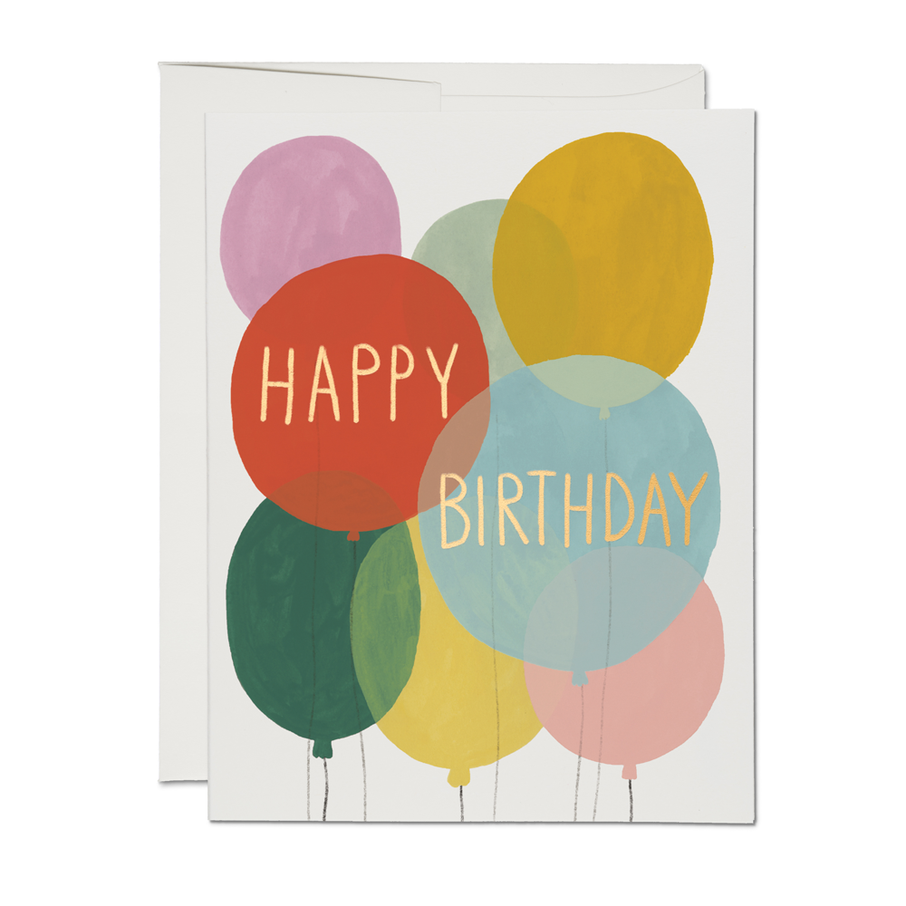 Birthday Balloons birthday greeting card