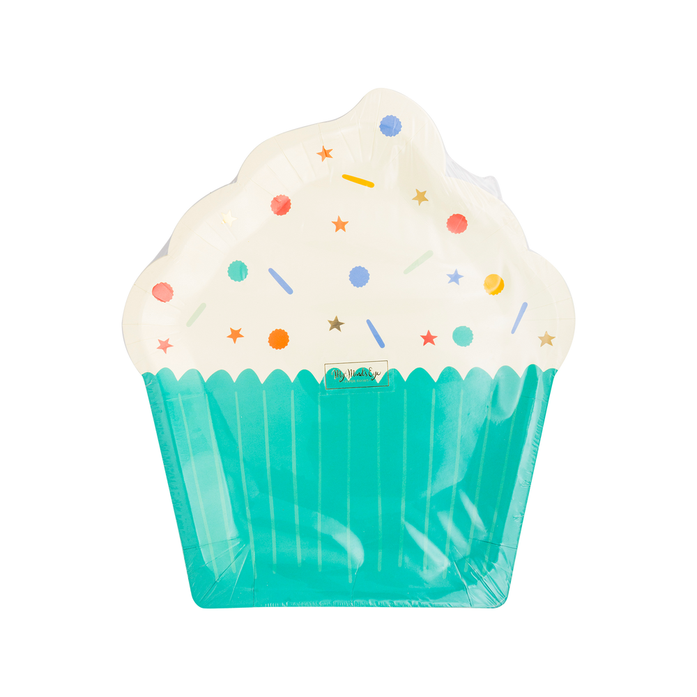 Birthday Cupcake Shaped Paper Plate