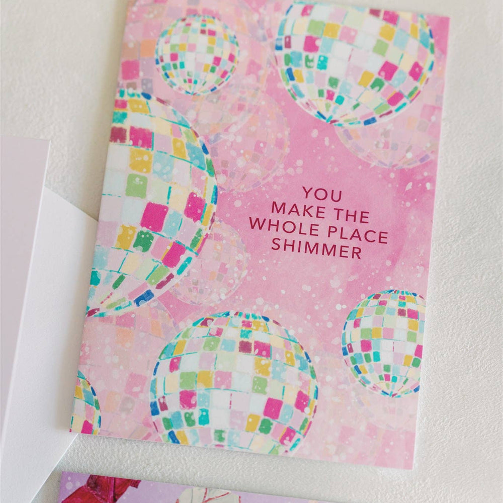 "The Whole Place Shimmer" Greeting Card / Taylor Swift