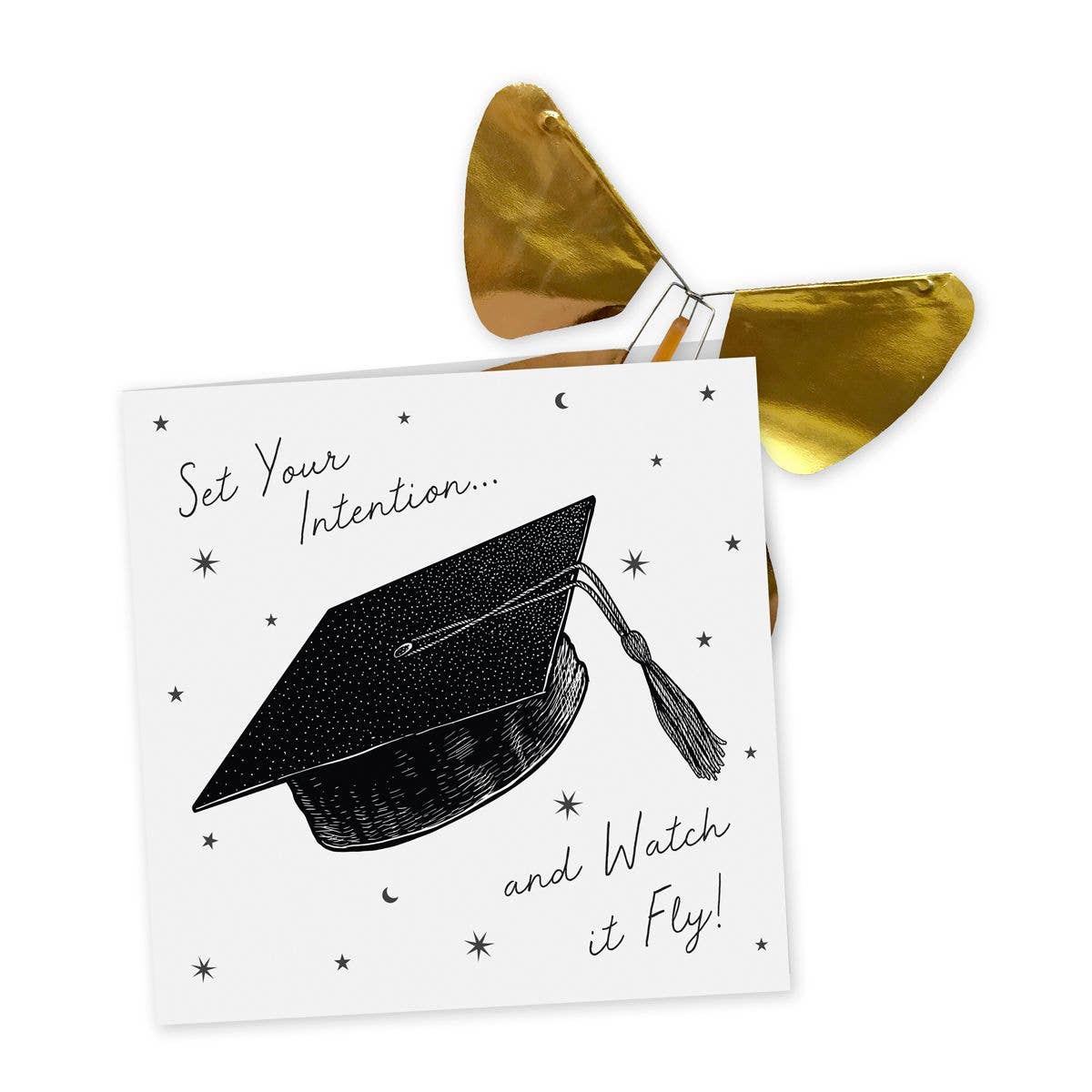 Flying Magic Butterfly® Greeting Card - Graduation