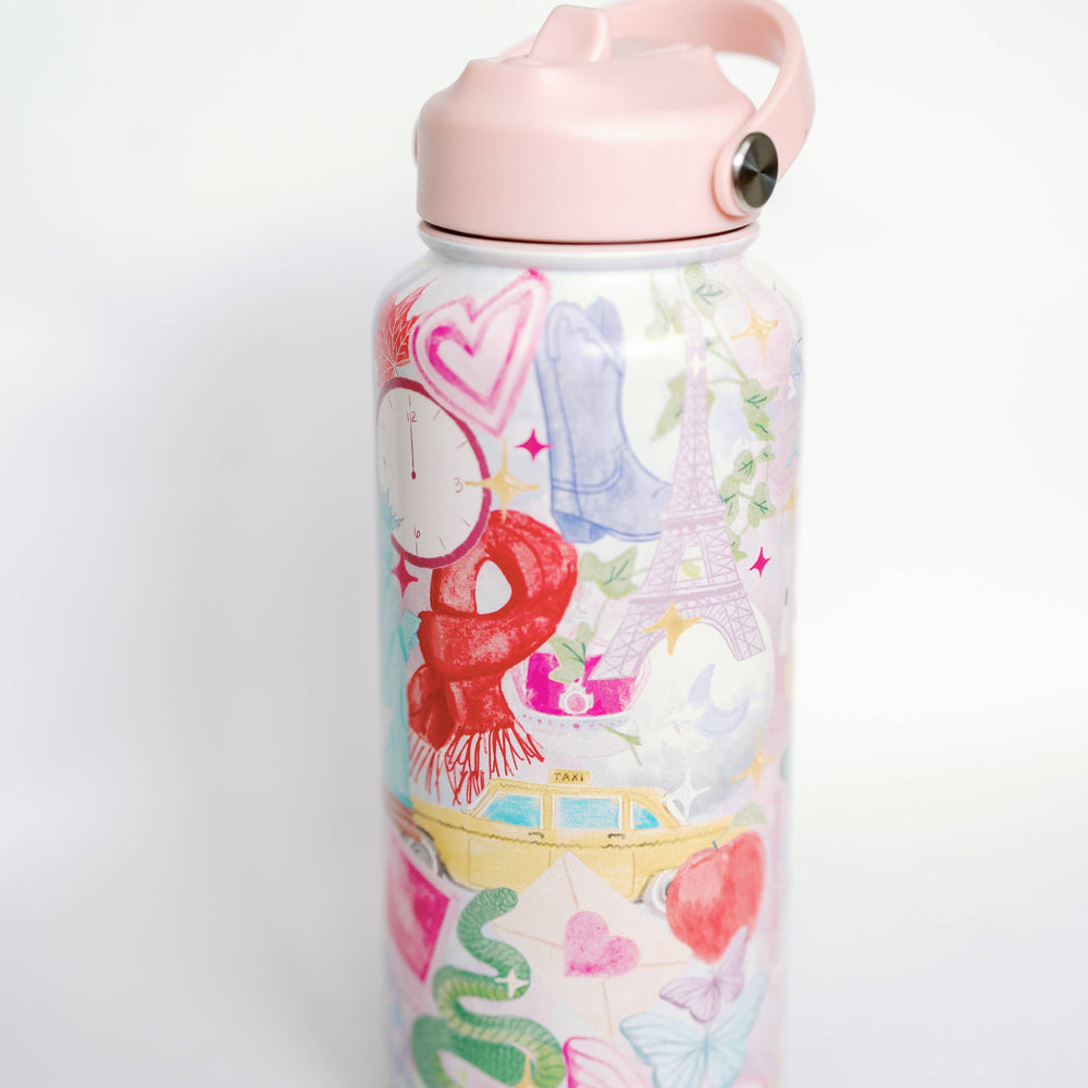 
                      
                        Taylor Swift 32 oz Insulated Water Bottle WITH STRAW LID
                      
                    