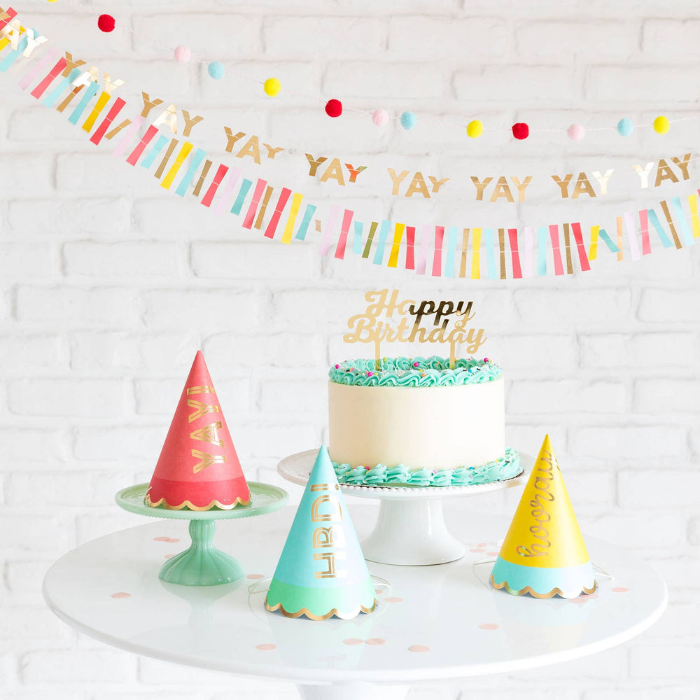 
                      
                        Hip Hip Hooray Party Hats
                      
                    