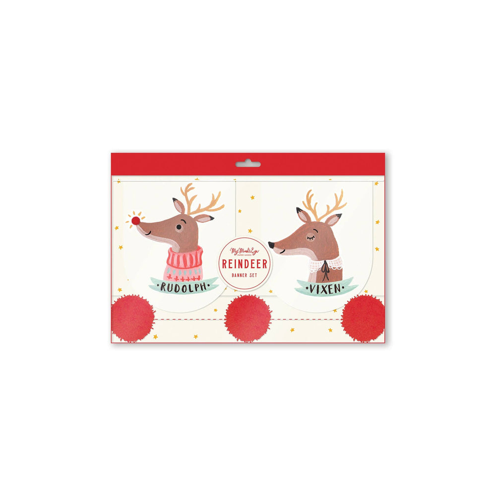 Dear Rodolph Reindeer Banner Set