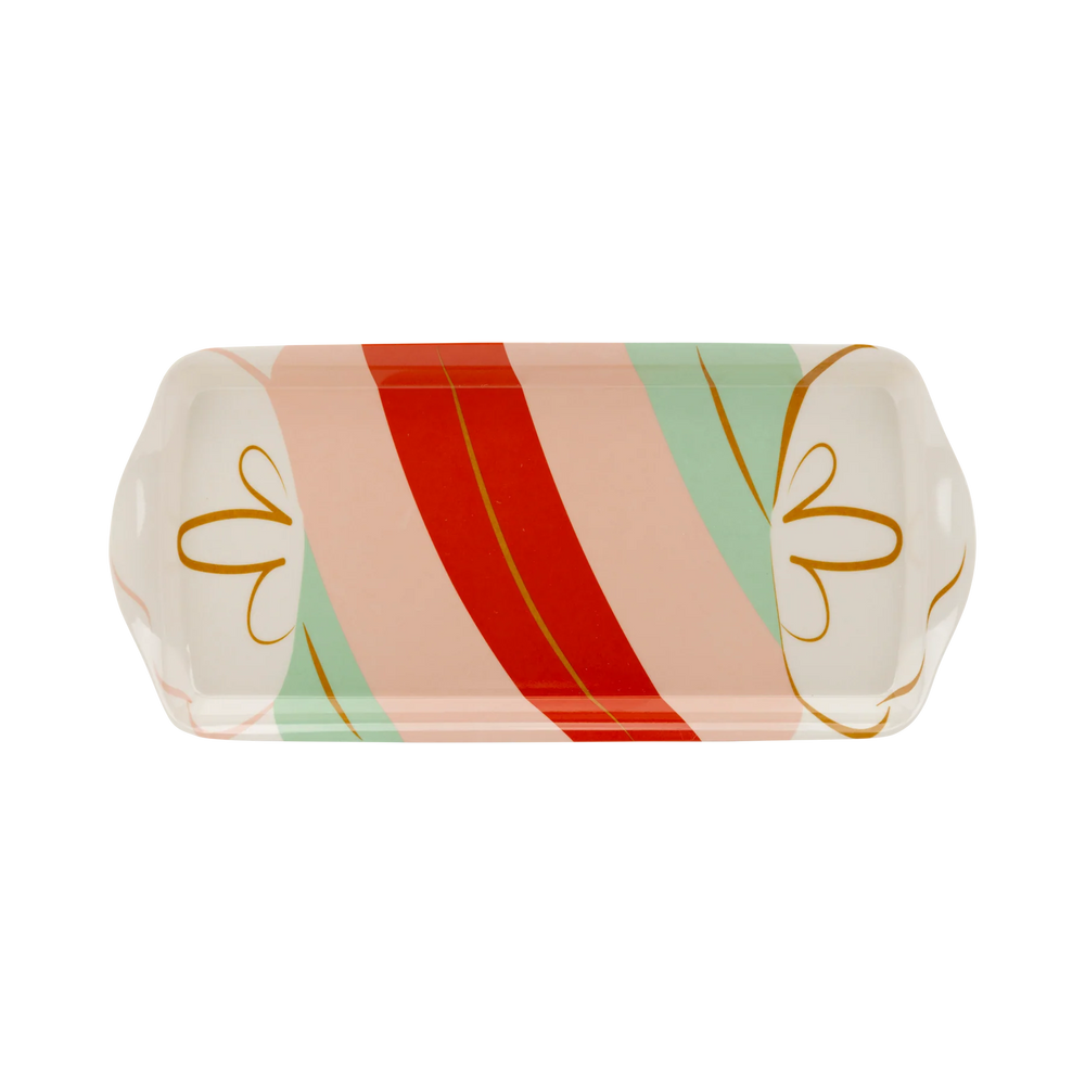 Candy Cane Lane Bamboo Tray