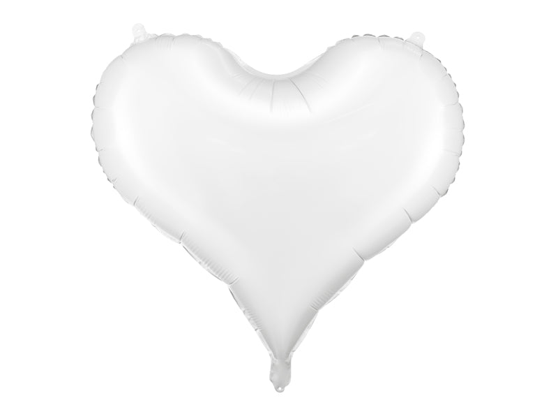 Foil balloon Heart, White