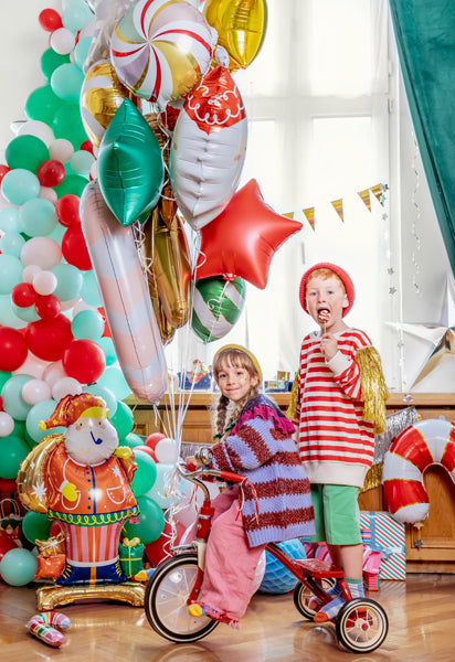 
                      
                        Mini Multicolored Candy Cane Balloon
                      
                    