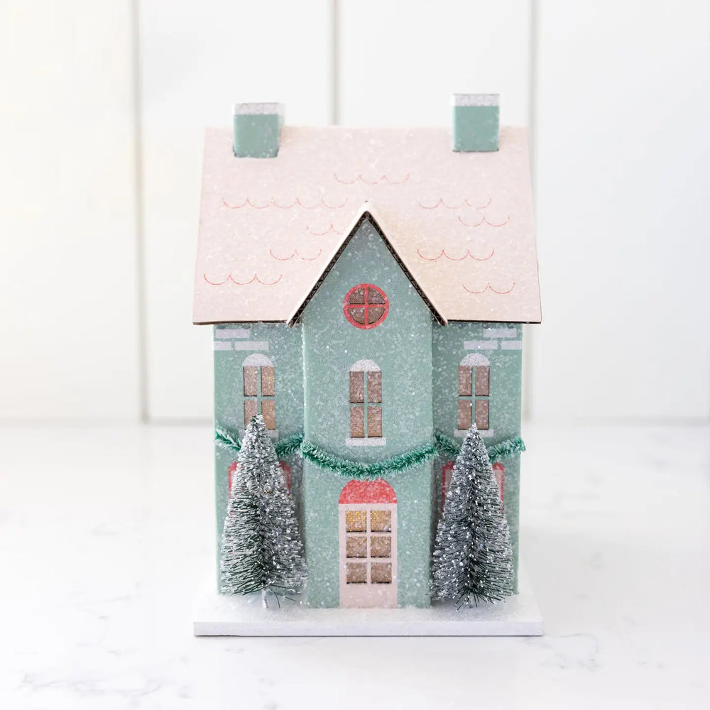 Christmas Village Paper House Decoration