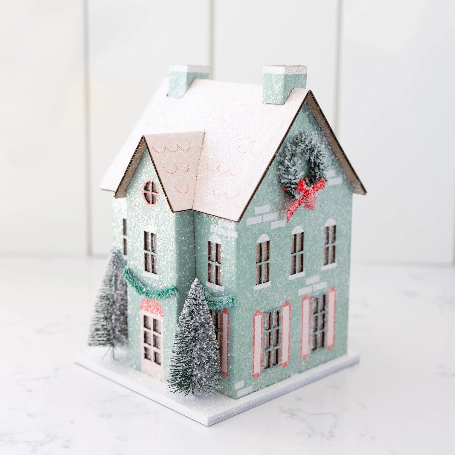 Christmas Village Paper House Decoration