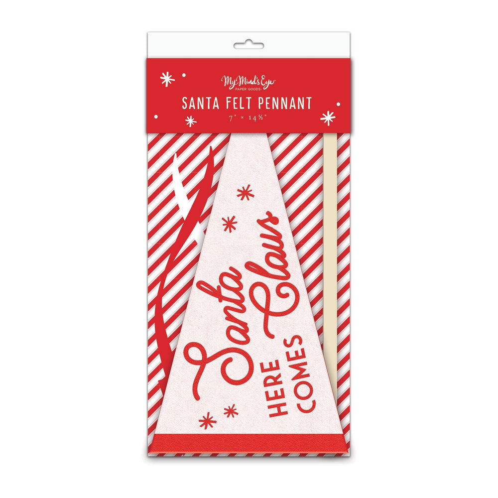 Whimsy Santa Felt Pennant Banner