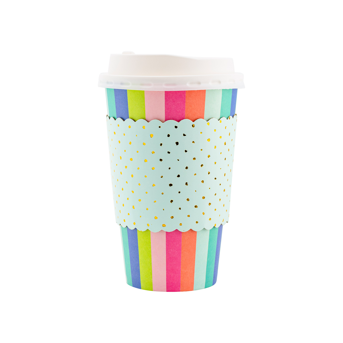 Primary Stripes To Go Cups