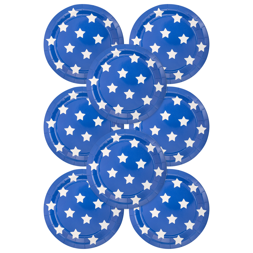 
                      
                        Lady Liberty Blue Stars Paper Plate
                      
                    