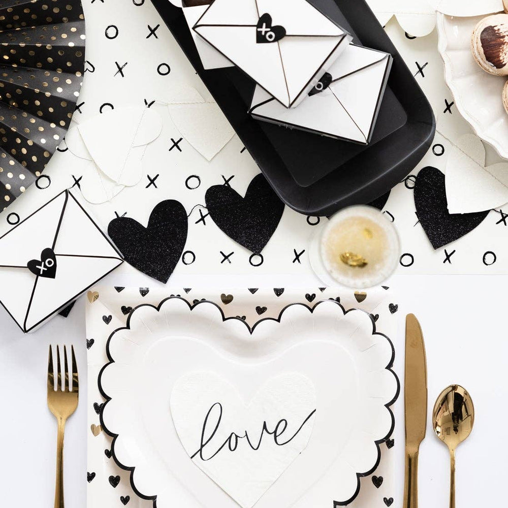 Love Heart Shaped Disposable Paper Napkin