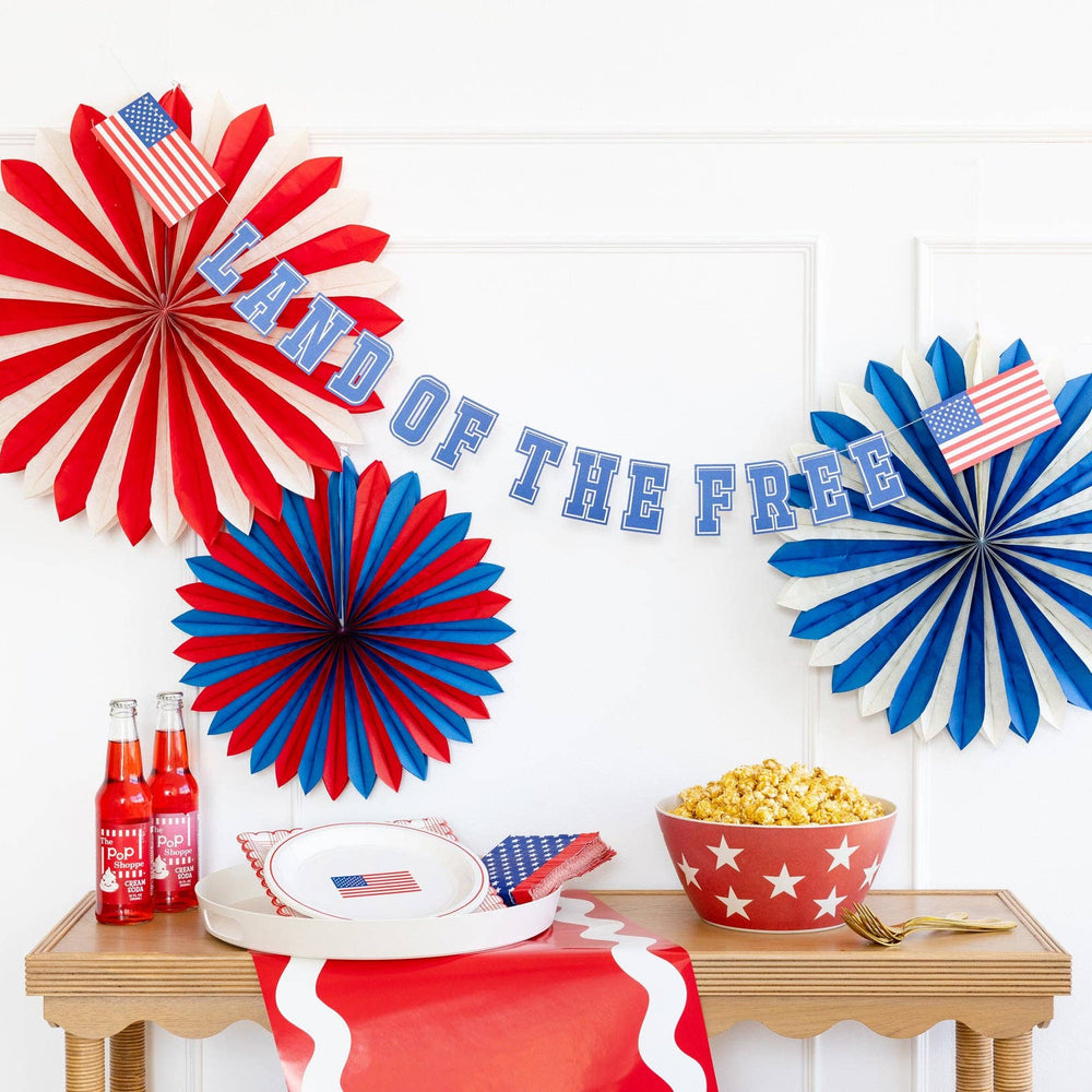 Multi Color Tissue Party Fans