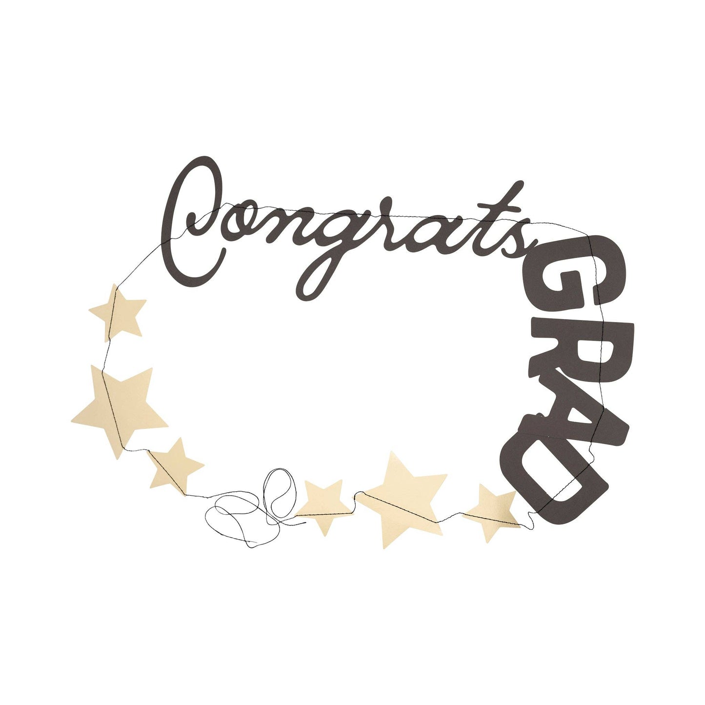 Congrats Grad Cap Banner Set