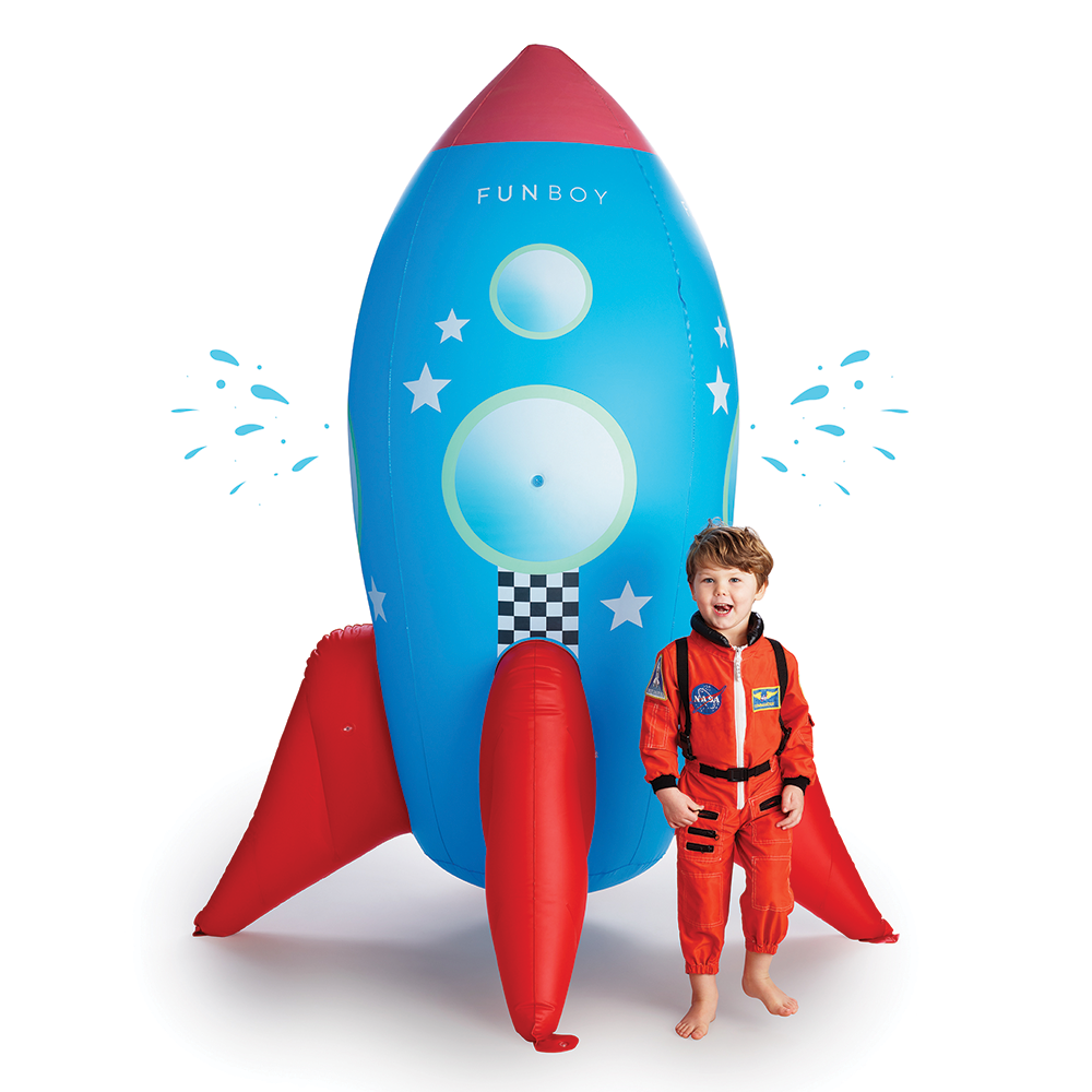 Inflatable Backyard Rocketship Sprinkler