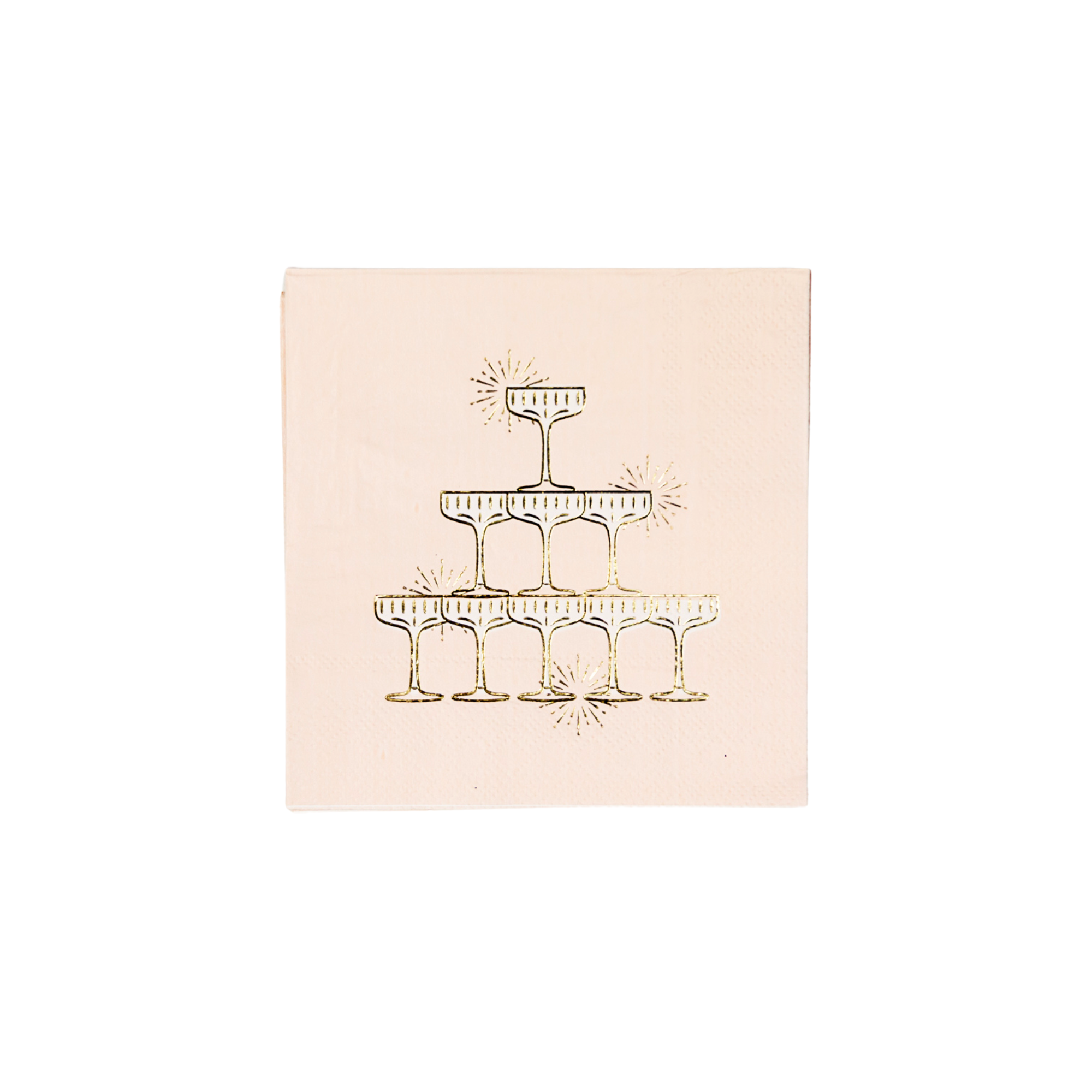 Bonjour Fête Champagne Tower Cocktail Napkins - Thumbnail 4