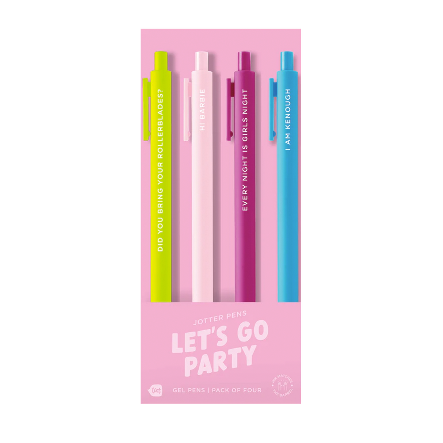 Jotter Sets 4 Pack : Let's Go Party (Barbie)