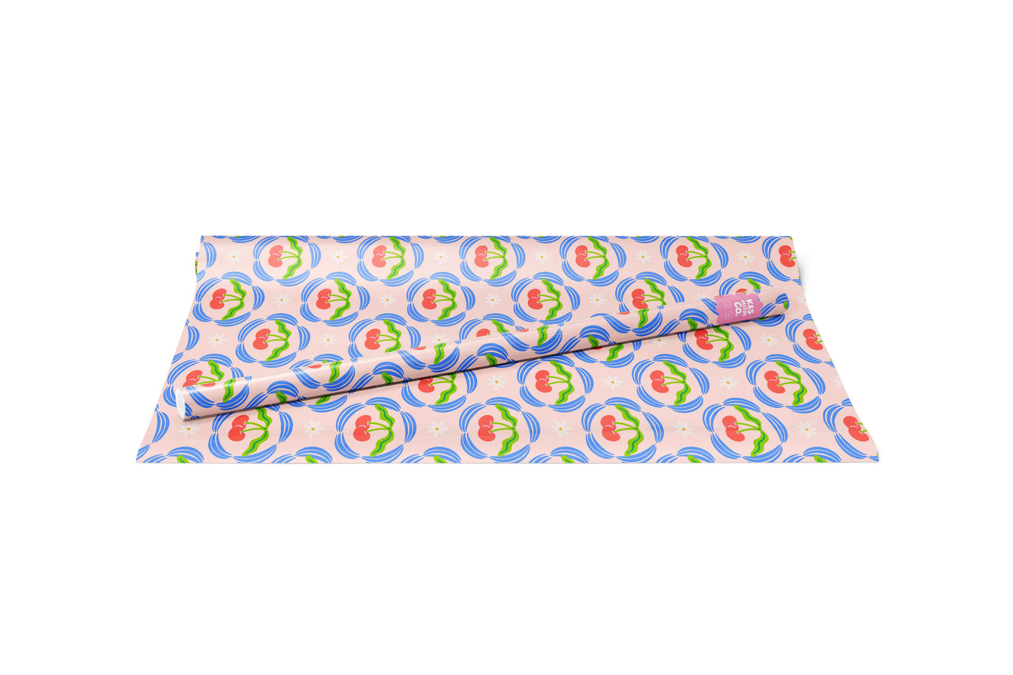 Cherry Frill Gift Wrap