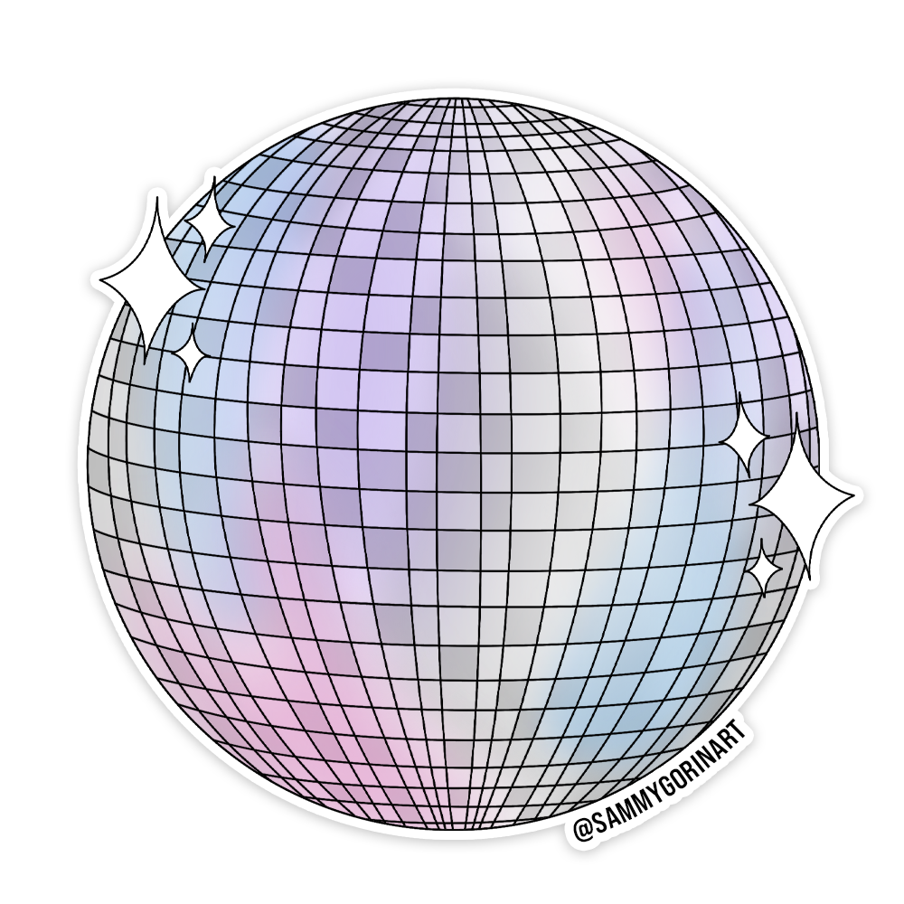 Simple Disco Ball Sticker