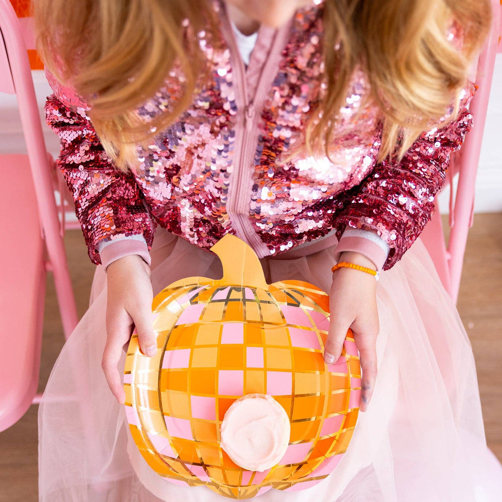 Disco Pumpkin Plate