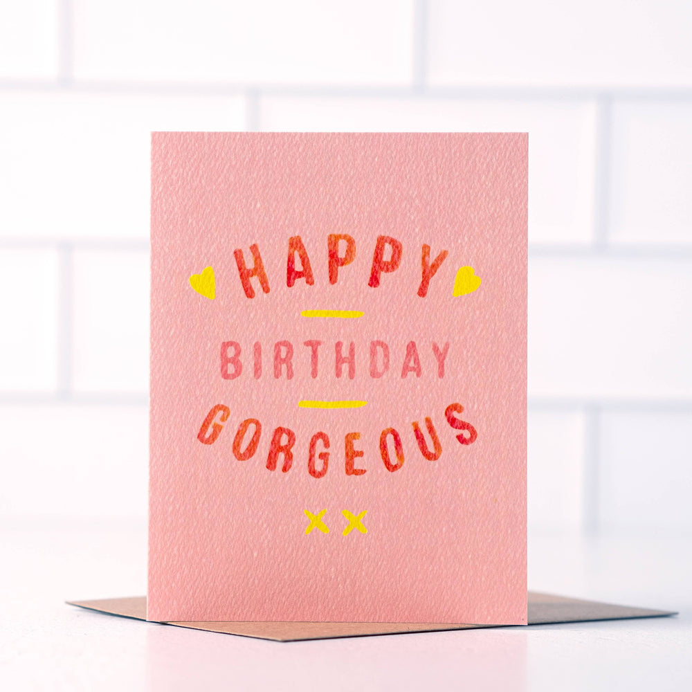 
                      
                        Happy Birthday Gorgeous - Sweet Pink Birthday Card
                      
                    