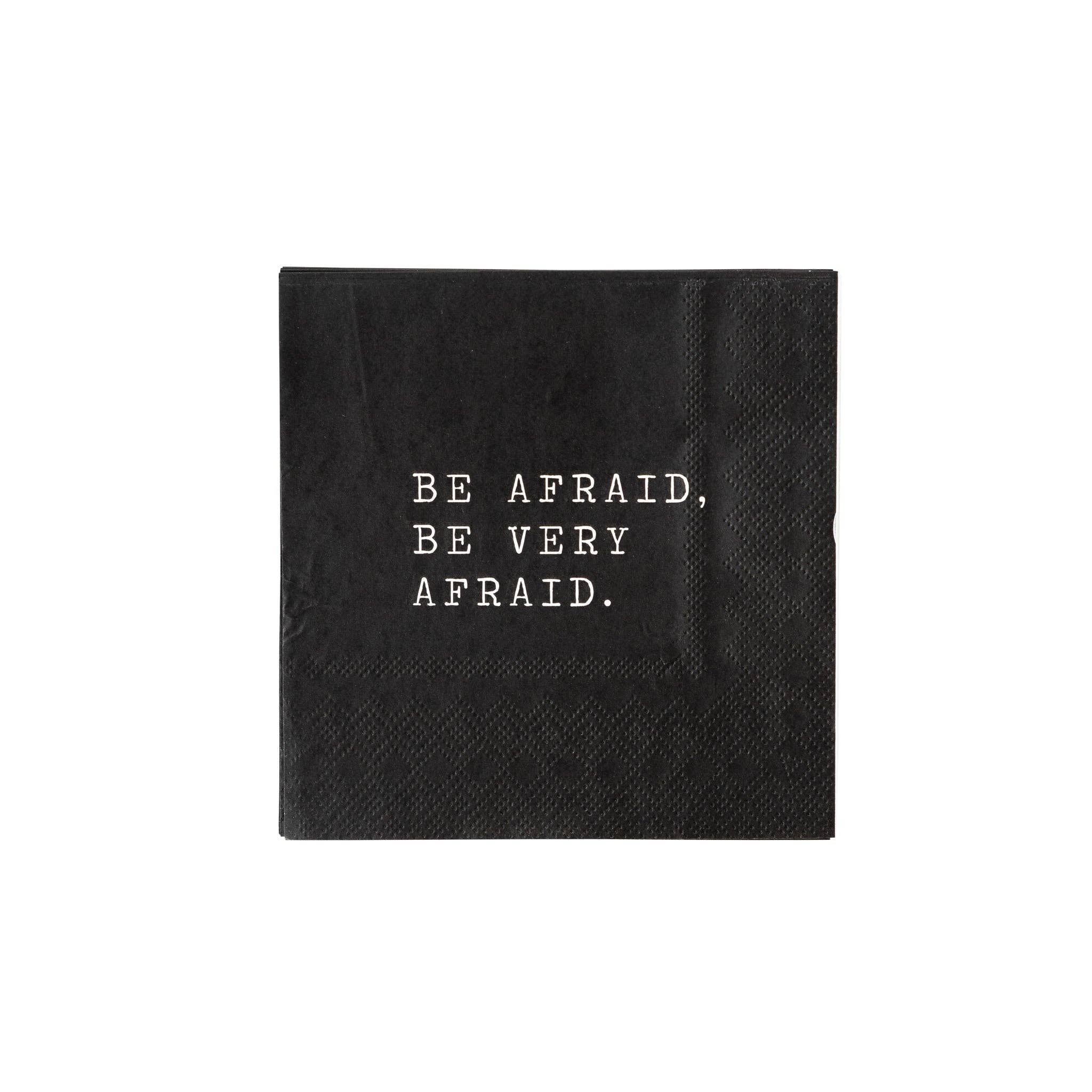Afraid Paper Party More Be Afraid Paper Cocktail Napkin – Jubilee Balloon Co.