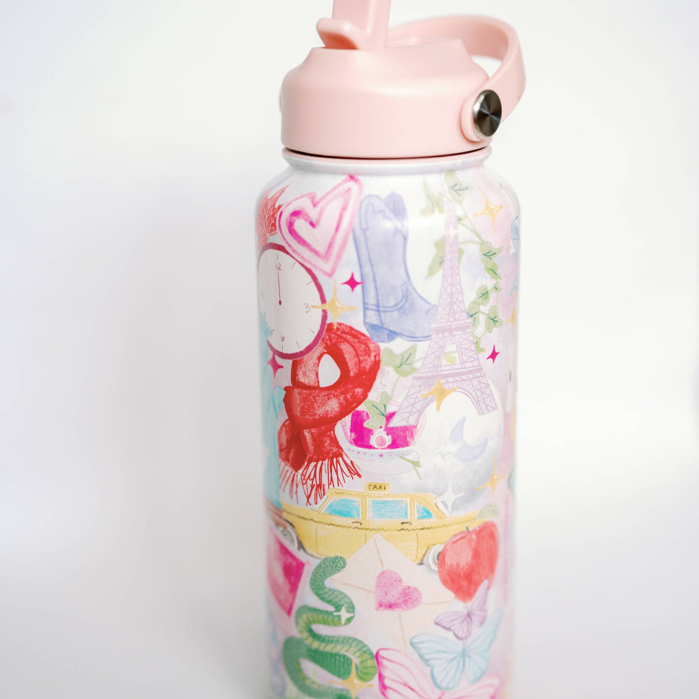 
                      
                        Taylor Swift 32 oz Insulated Water Bottle WITH STRAW LID
                      
                    