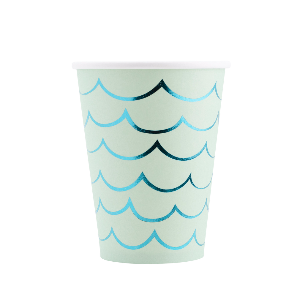 Mermaid Tail Paper Party Cups - 12 oz