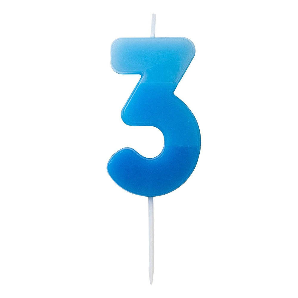 Number light 1st, 3, Blue